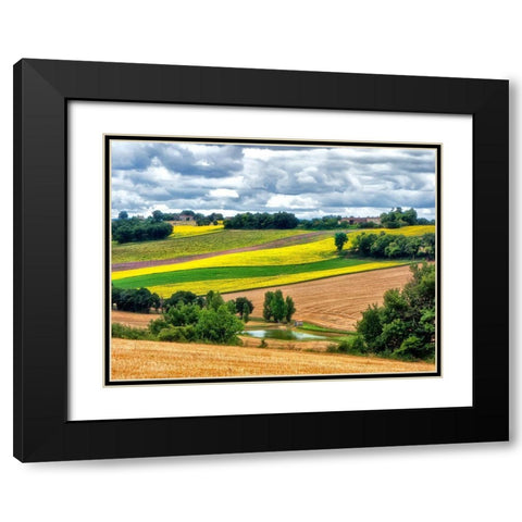 Pastoral Countryside VIII Black Modern Wood Framed Art Print with Double Matting by Chester, Colby