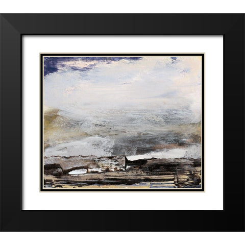 Horizon at Nightfall I Black Modern Wood Framed Art Print with Double Matting by Gordon, Sharon