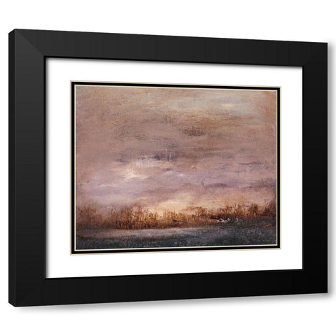 Horizon at Nightfall II Black Modern Wood Framed Art Print with Double Matting by Gordon, Sharon