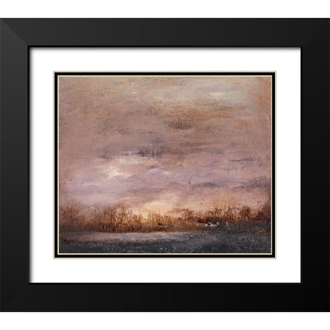 Horizon at Nightfall II Black Modern Wood Framed Art Print with Double Matting by Gordon, Sharon
