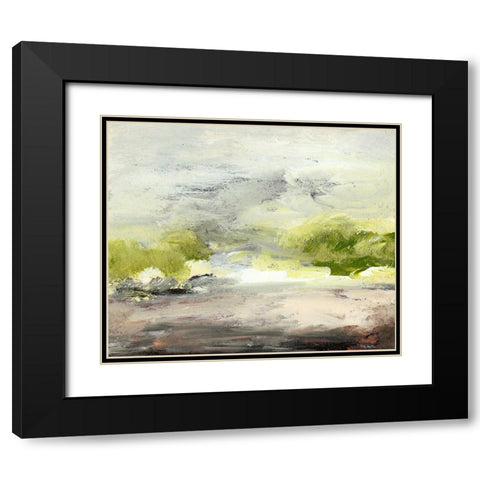 Horizon at Daybreak II Black Modern Wood Framed Art Print with Double Matting by Gordon, Sharon