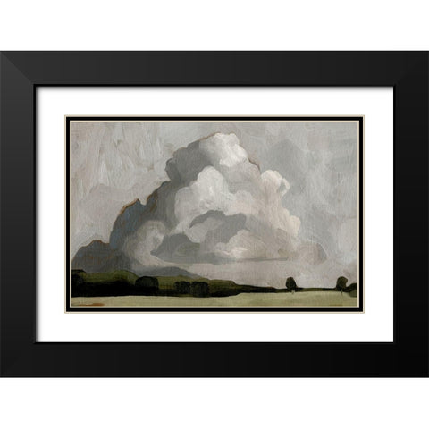 Cloudscape II Black Modern Wood Framed Art Print with Double Matting by Scarvey, Emma