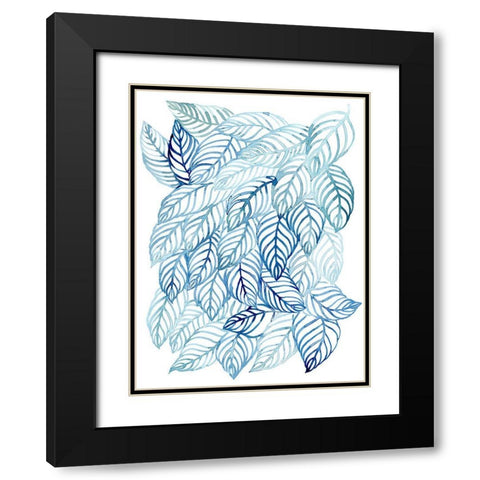 Rainwater Palms I Black Modern Wood Framed Art Print with Double Matting by Popp, Grace