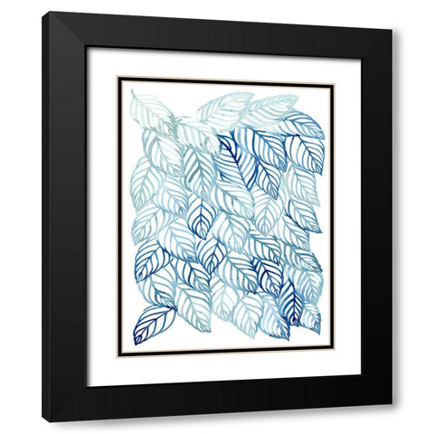 Rainwater Palms II Black Modern Wood Framed Art Print with Double Matting by Popp, Grace