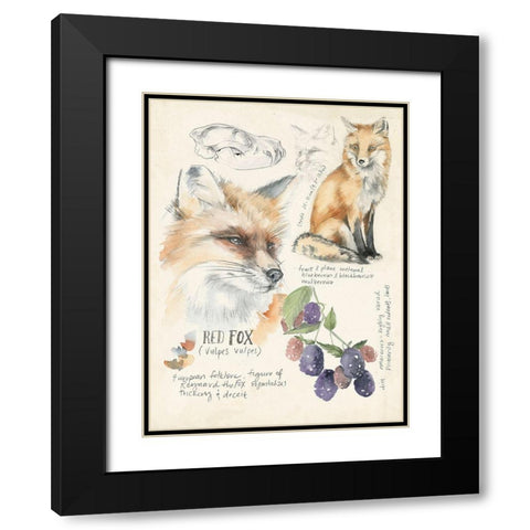 Wildlife Journals III Black Modern Wood Framed Art Print with Double Matting by Parker, Jennifer Paxton