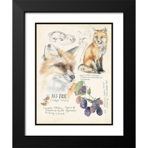 Wildlife Journals III Black Modern Wood Framed Art Print with Double Matting by Parker, Jennifer Paxton