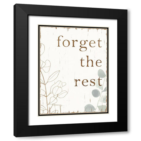 Farmhouse Mantra II Black Modern Wood Framed Art Print with Double Matting by Borges, Victoria