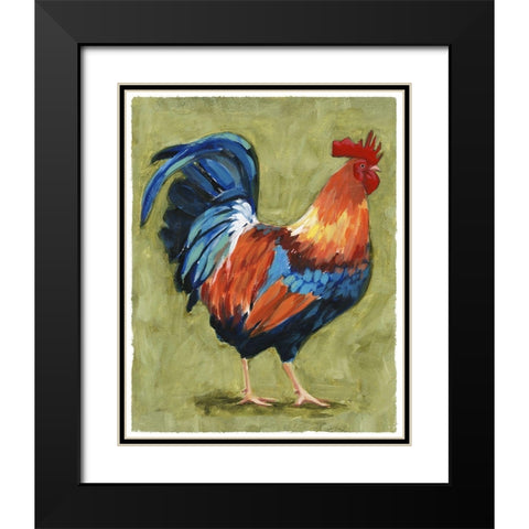 Chicken Scratch I Black Modern Wood Framed Art Print with Double Matting by Borges, Victoria