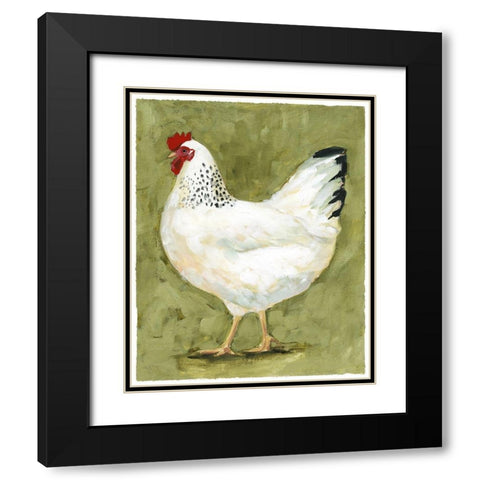 Chicken Scratch II Black Modern Wood Framed Art Print with Double Matting by Borges, Victoria