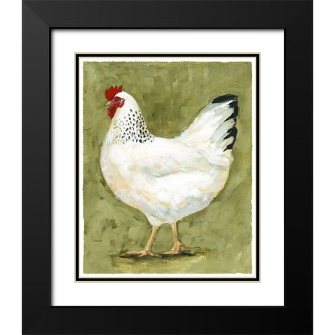Chicken Scratch II Black Modern Wood Framed Art Print with Double Matting by Borges, Victoria