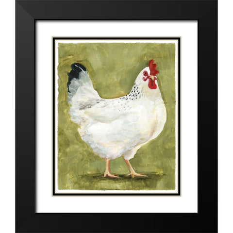Chicken Scratch III Black Modern Wood Framed Art Print with Double Matting by Borges, Victoria