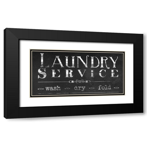 Vintage Farmhouse Sign II Black Modern Wood Framed Art Print with Double Matting by Vess, June Erica