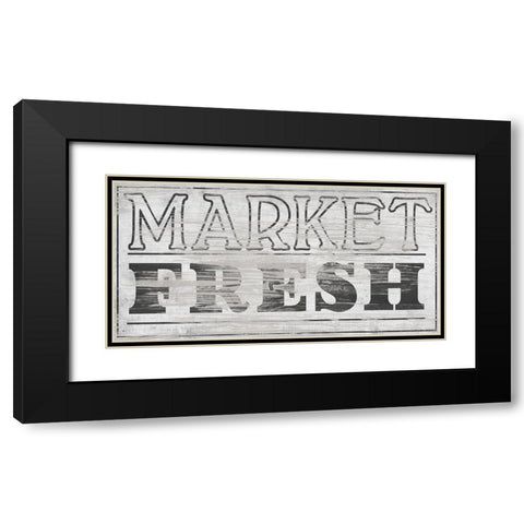 Vintage Farmhouse Sign III Black Modern Wood Framed Art Print with Double Matting by Vess, June Erica