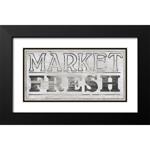 Vintage Farmhouse Sign III Black Modern Wood Framed Art Print with Double Matting by Vess, June Erica