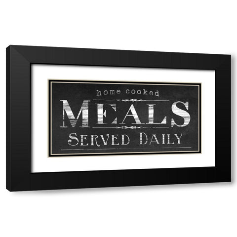 Vintage Farmhouse Sign IV Black Modern Wood Framed Art Print with Double Matting by Vess, June Erica