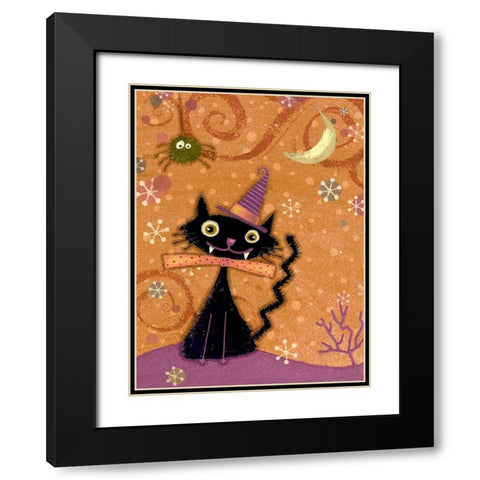 EEK I Black Modern Wood Framed Art Print with Double Matting by Eisner, Viv