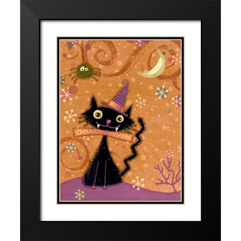 EEK I Black Modern Wood Framed Art Print with Double Matting by Eisner, Viv