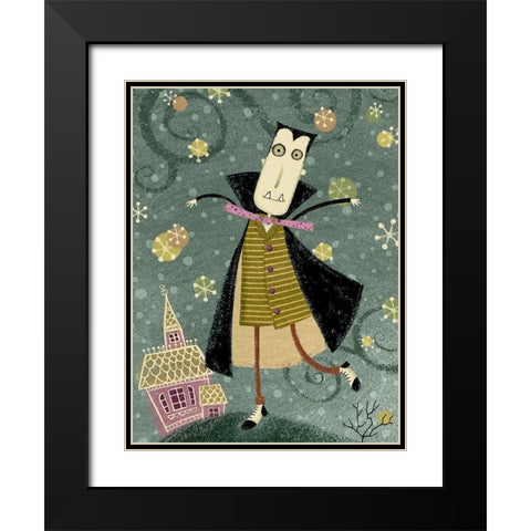 EEK III Black Modern Wood Framed Art Print with Double Matting by Eisner, Viv