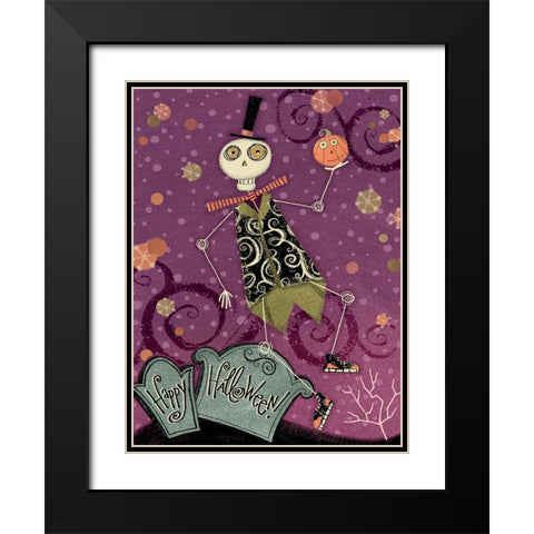 EEK V Black Modern Wood Framed Art Print with Double Matting by Eisner, Viv