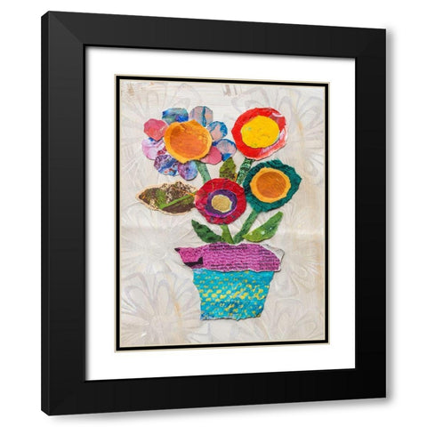 Flower Pot I Black Modern Wood Framed Art Print with Double Matting by St. Hilaire, Elizabeth