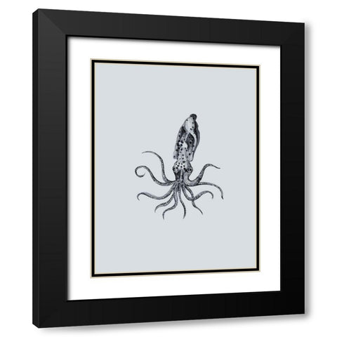 Marine Life II Black Modern Wood Framed Art Print with Double Matting by Wang, Melissa