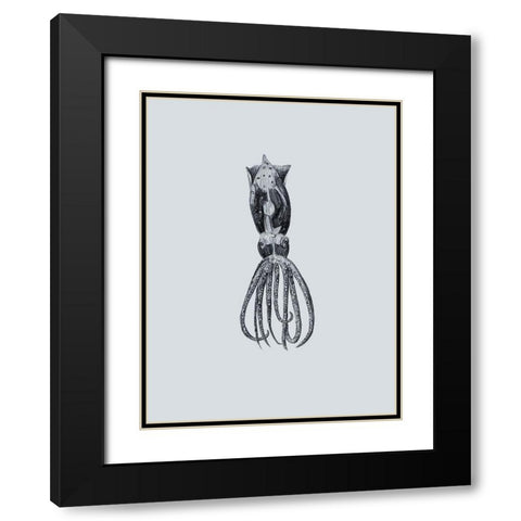 Marine Life III Black Modern Wood Framed Art Print with Double Matting by Wang, Melissa