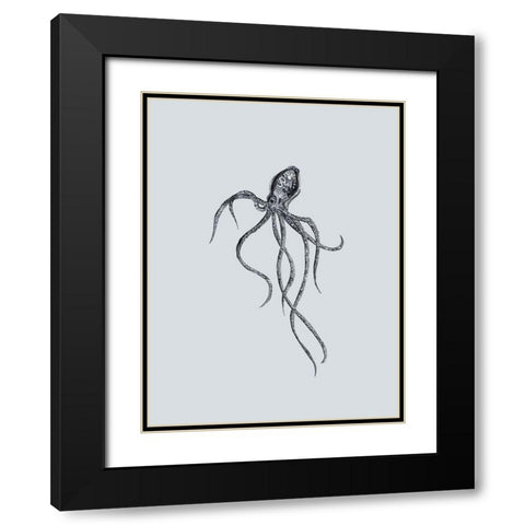 Marine Life IV Black Modern Wood Framed Art Print with Double Matting by Wang, Melissa