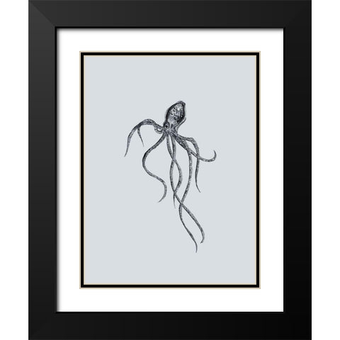 Marine Life IV Black Modern Wood Framed Art Print with Double Matting by Wang, Melissa