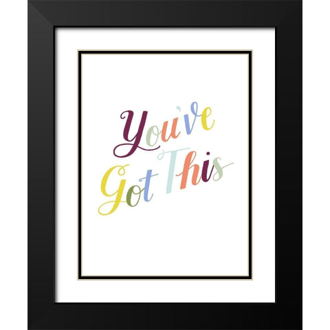 Be Yourself II Black Modern Wood Framed Art Print with Double Matting by Popp, Grace