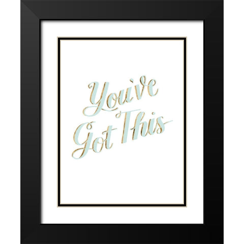 Be Yourself IV Black Modern Wood Framed Art Print with Double Matting by Popp, Grace