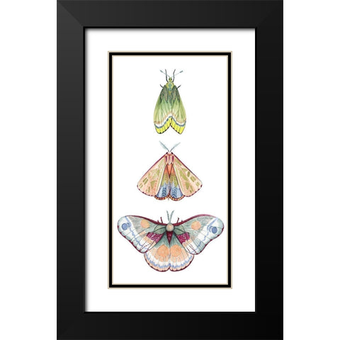 Moth Fairies II Black Modern Wood Framed Art Print with Double Matting by Popp, Grace