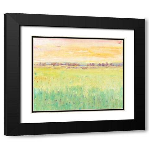 Spring Pasture II Black Modern Wood Framed Art Print with Double Matting by OToole, Tim