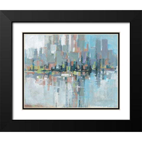 Metro I Black Modern Wood Framed Art Print with Double Matting by OToole, Tim