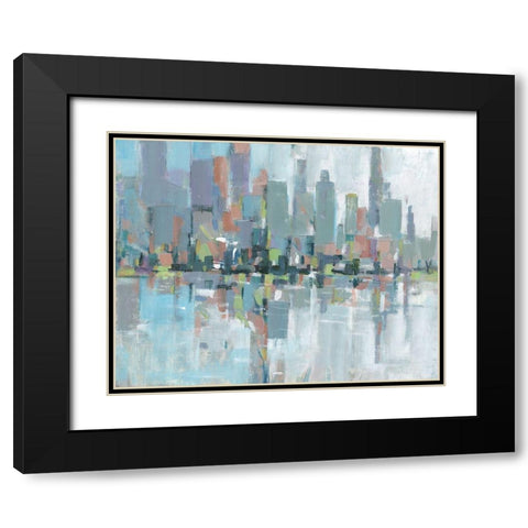 Metro II Black Modern Wood Framed Art Print with Double Matting by OToole, Tim