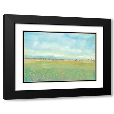 Soft Meadow Light I Black Modern Wood Framed Art Print with Double Matting by OToole, Tim