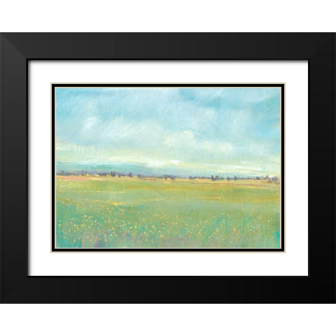 Soft Meadow Light I Black Modern Wood Framed Art Print with Double Matting by OToole, Tim