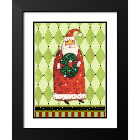 Harlequin Christmas II Black Modern Wood Framed Art Print with Double Matting by Eisner, Viv
