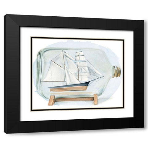 Sail the Seas I Black Modern Wood Framed Art Print with Double Matting by Parker, Jennifer Paxton