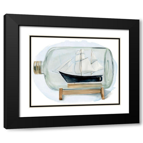 Sail the Seas II Black Modern Wood Framed Art Print with Double Matting by Parker, Jennifer Paxton