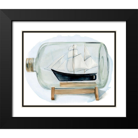 Sail the Seas II Black Modern Wood Framed Art Print with Double Matting by Parker, Jennifer Paxton