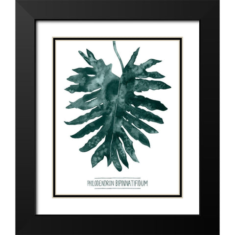 Gemstone Tropicale IV Black Modern Wood Framed Art Print with Double Matting by Popp, Grace