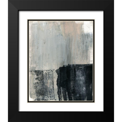 Ebony Foundation I Black Modern Wood Framed Art Print with Double Matting by Goldberger, Jennifer