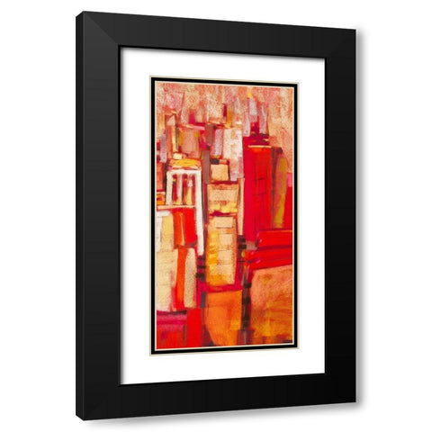 Pink City Sunrise II Black Modern Wood Framed Art Print with Double Matting by Gardner, Jennifer