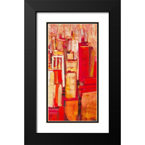 Pink City Sunrise II Black Modern Wood Framed Art Print with Double Matting by Gardner, Jennifer