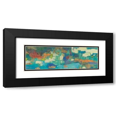 Elysium III Black Modern Wood Framed Art Print with Double Matting by Jachimiec, Sue