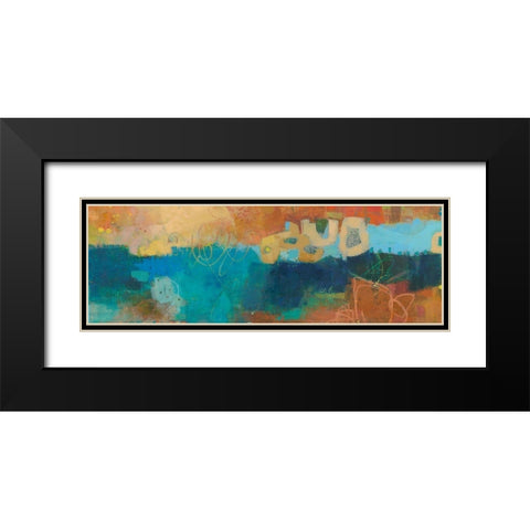 Elysium V Black Modern Wood Framed Art Print with Double Matting by Jachimiec, Sue