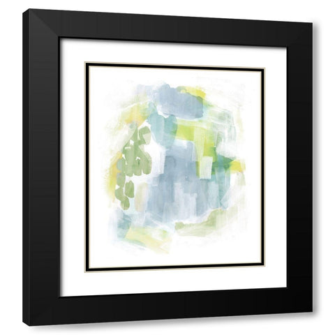 Abstract Reef II Black Modern Wood Framed Art Print with Double Matting by Popp, Grace