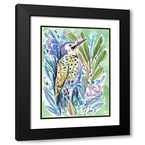 Tropical Portrait III Black Modern Wood Framed Art Print with Double Matting by Wang, Melissa