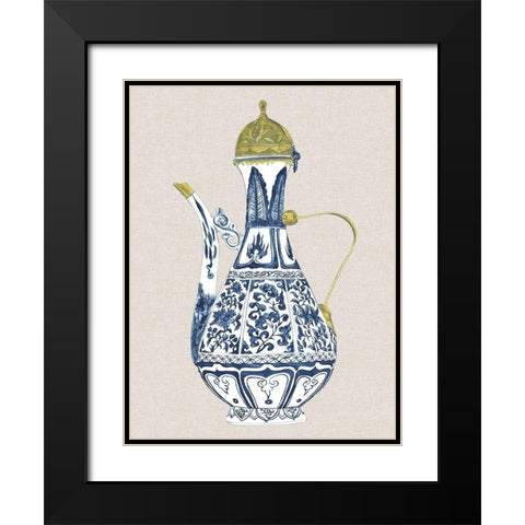 Antique Chinese Vase II Black Modern Wood Framed Art Print with Double Matting by Wang, Melissa