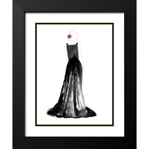 Black Dress I Black Modern Wood Framed Art Print with Double Matting by Ludwig, Alicia